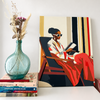 Mujer leyendo en colores  -  Pintar Números®