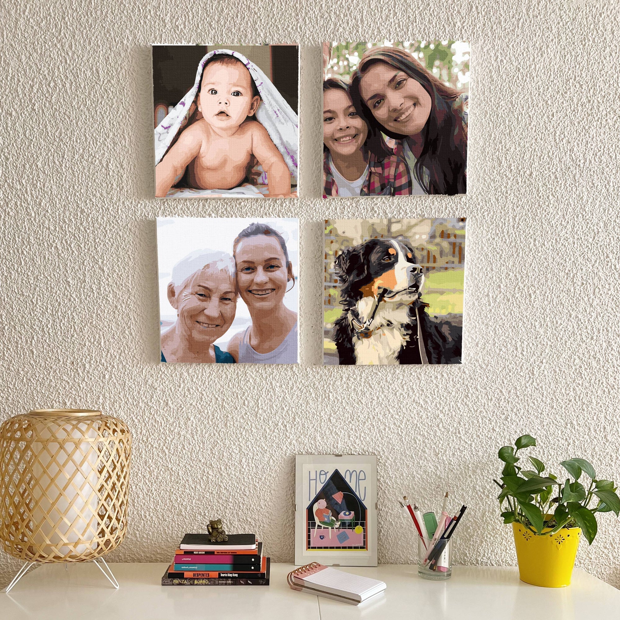 Pack 4 Kits Personalizados - CUADRADOS