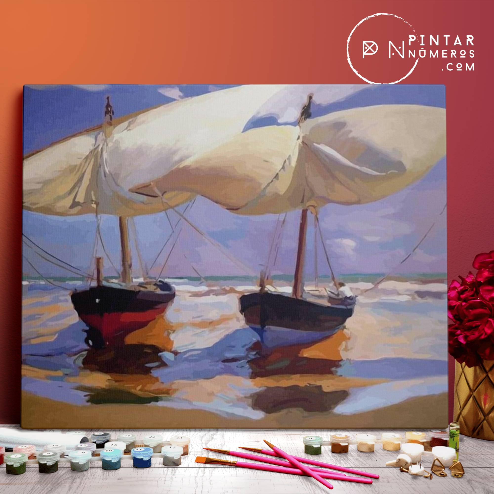 Barcos Varados de Joaquín Sorolla - Pintar Números®