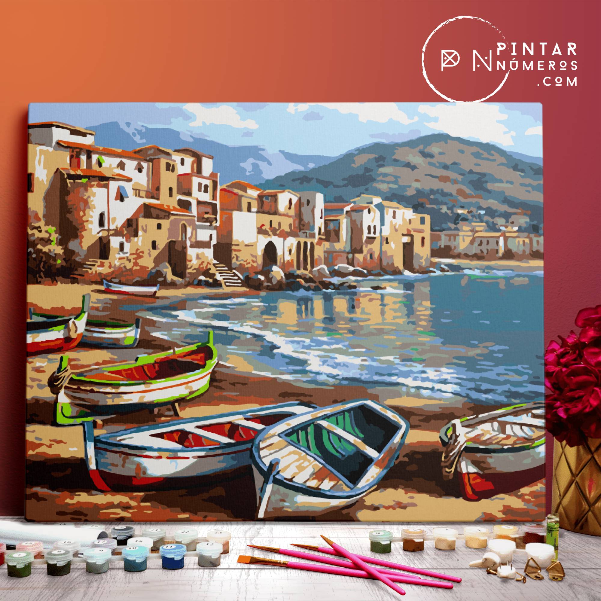 Paisaje marino - Pintar Números®