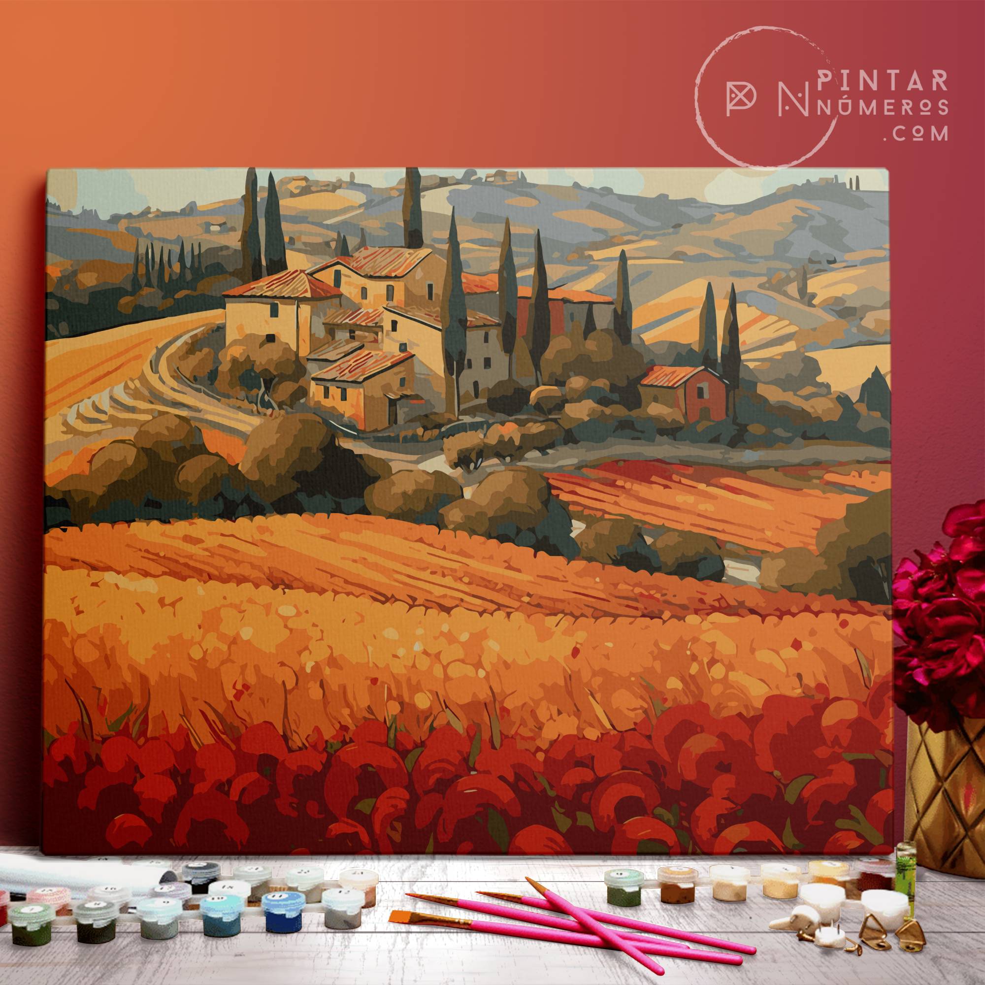 Otoño en la Toscana - Pintar Números®