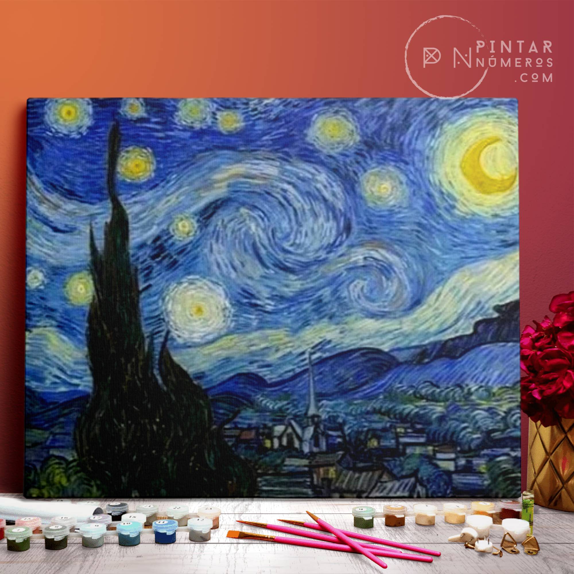 La Noche Estrellada de Van Gogh - Pintar Números®