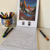 Libro Pintar Números - Paisajes y naturaleza