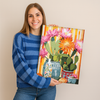 Jarrón con Cactus -  Pintar Números®