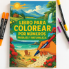 Libro Pintar Números - Paisajes y naturaleza