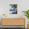 Barcas y Palmera - Pintar Números®