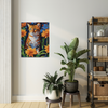 Gato con flores - Pintar Números®