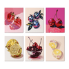 Pack 6 Mini Lienzos - Frutas brilli brilli