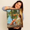 Mujer en la Ventana de Paul Hadley - Pintar Números®