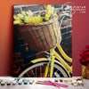 Bicicleta con tulipanes-  Pintar Números®