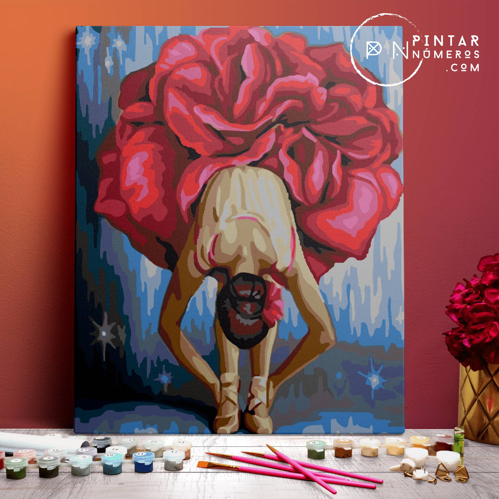 Bailarina Rosa - Pintar Números®