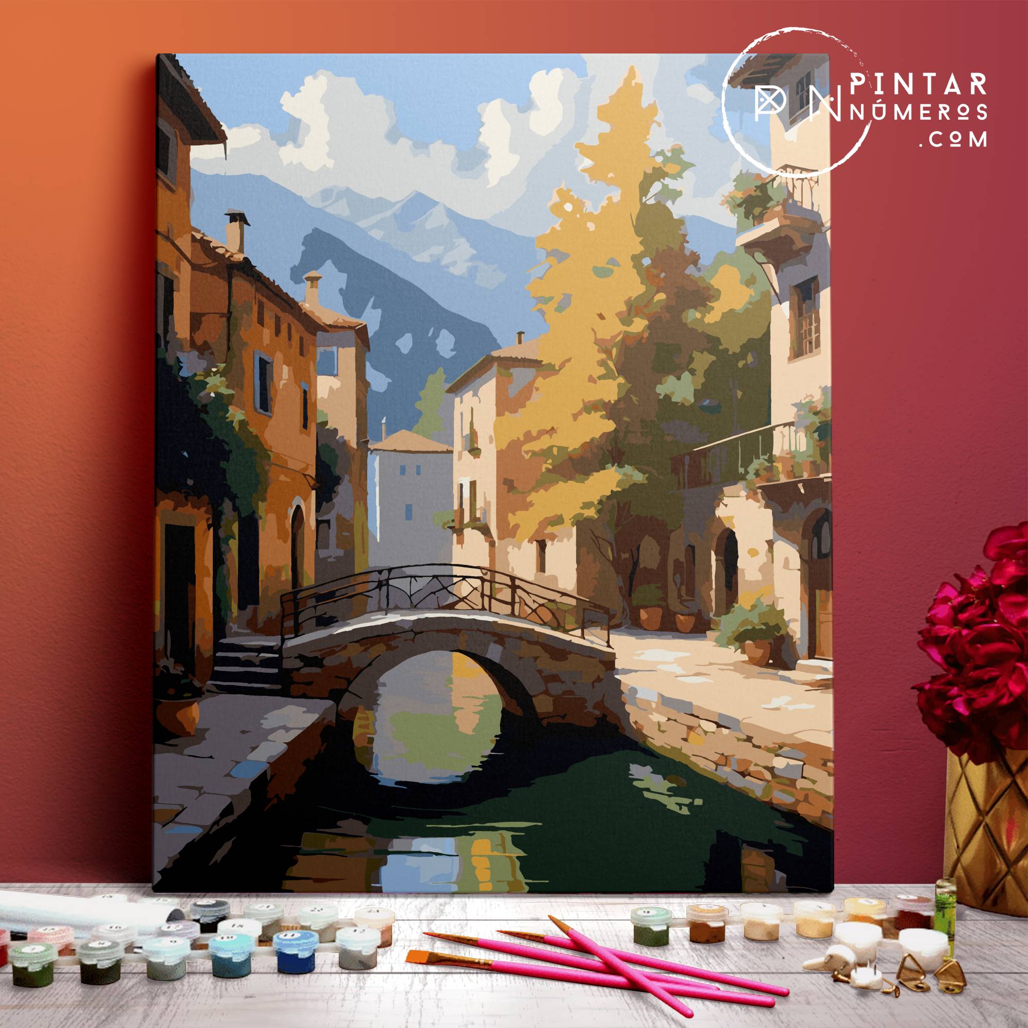 Puente de piedra - Pintar Números®
