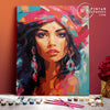 Cores pop femininas  -  Pintar Números®