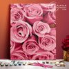 Rosas de color rosa  - Pintar Números®