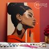 Mujer en rojo -  Pintar Números®