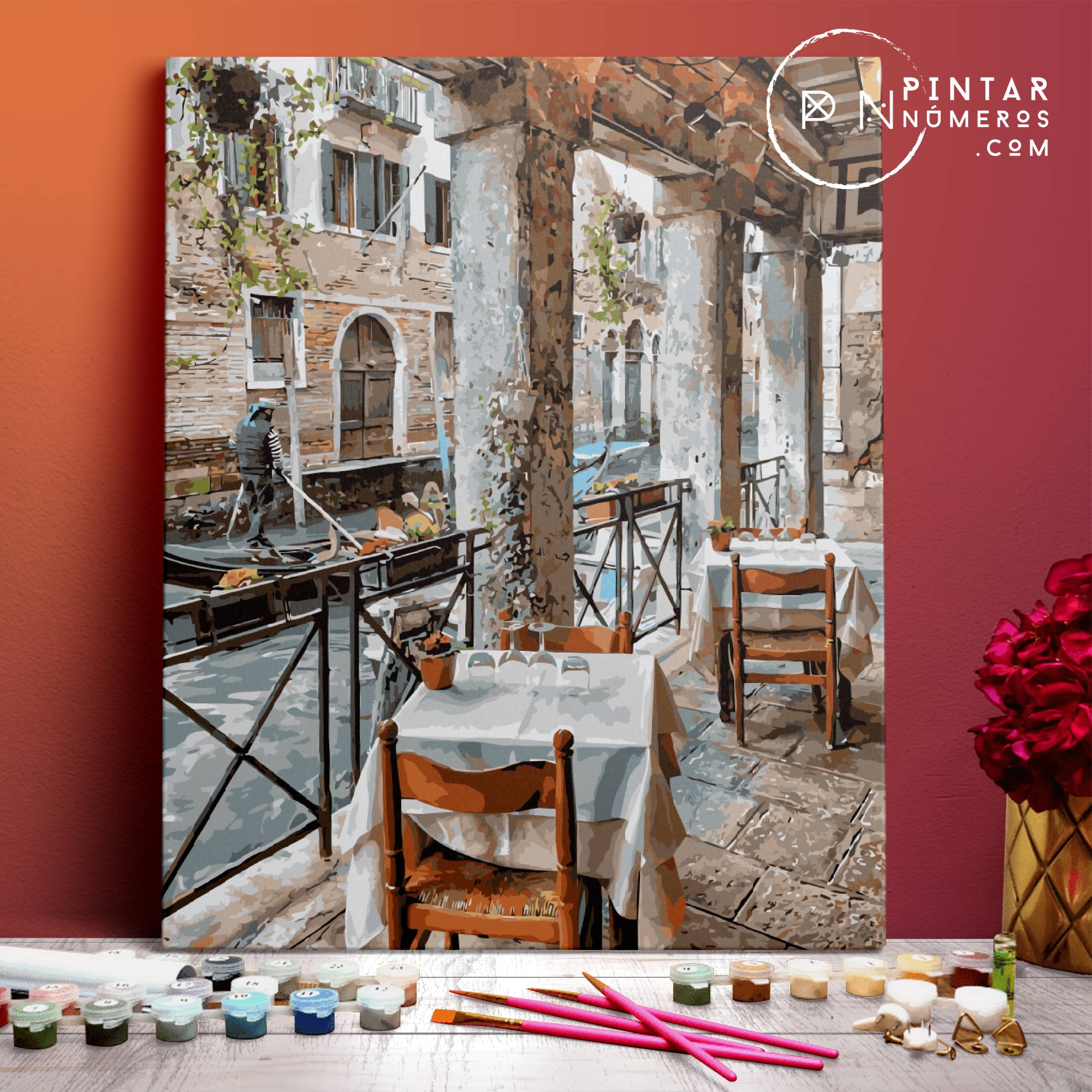 Terraza de Venecia - Pintar Números®