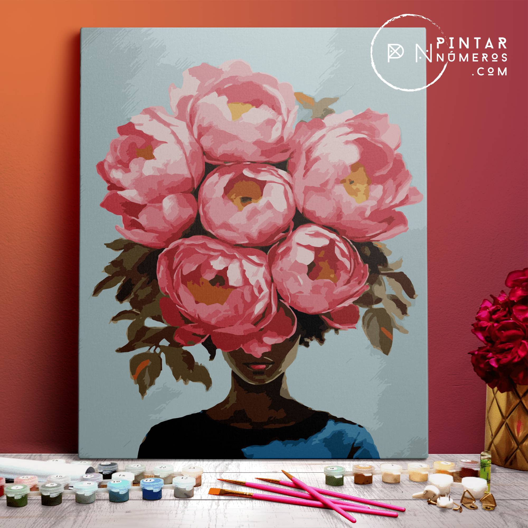 Mujer florecida - Pintar Números®