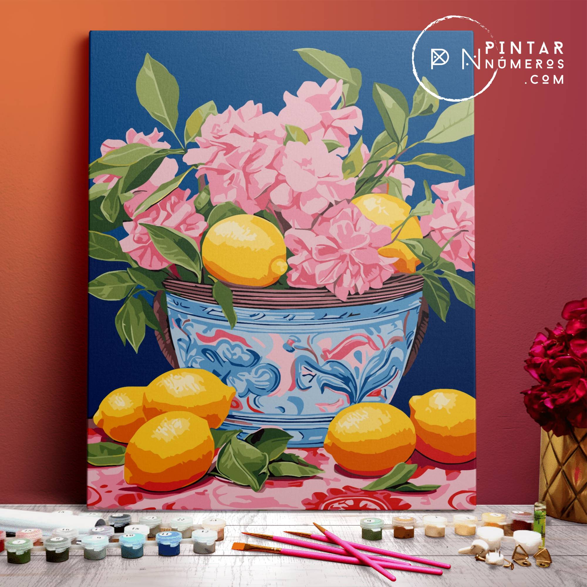 Flores y Limones -  Pintar Números®