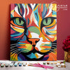 Gato abstracto - Pintar Números®
