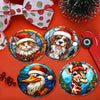 Set 6 Posavasos - Animales Navideños