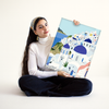 Santorini Minimalista  -  Pintar Números