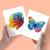 Mini Diamantes - Flor y mariposa