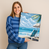 Tumbona en la playa - Pintar Números®