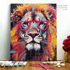 León con gafas  -  Pintar Números®