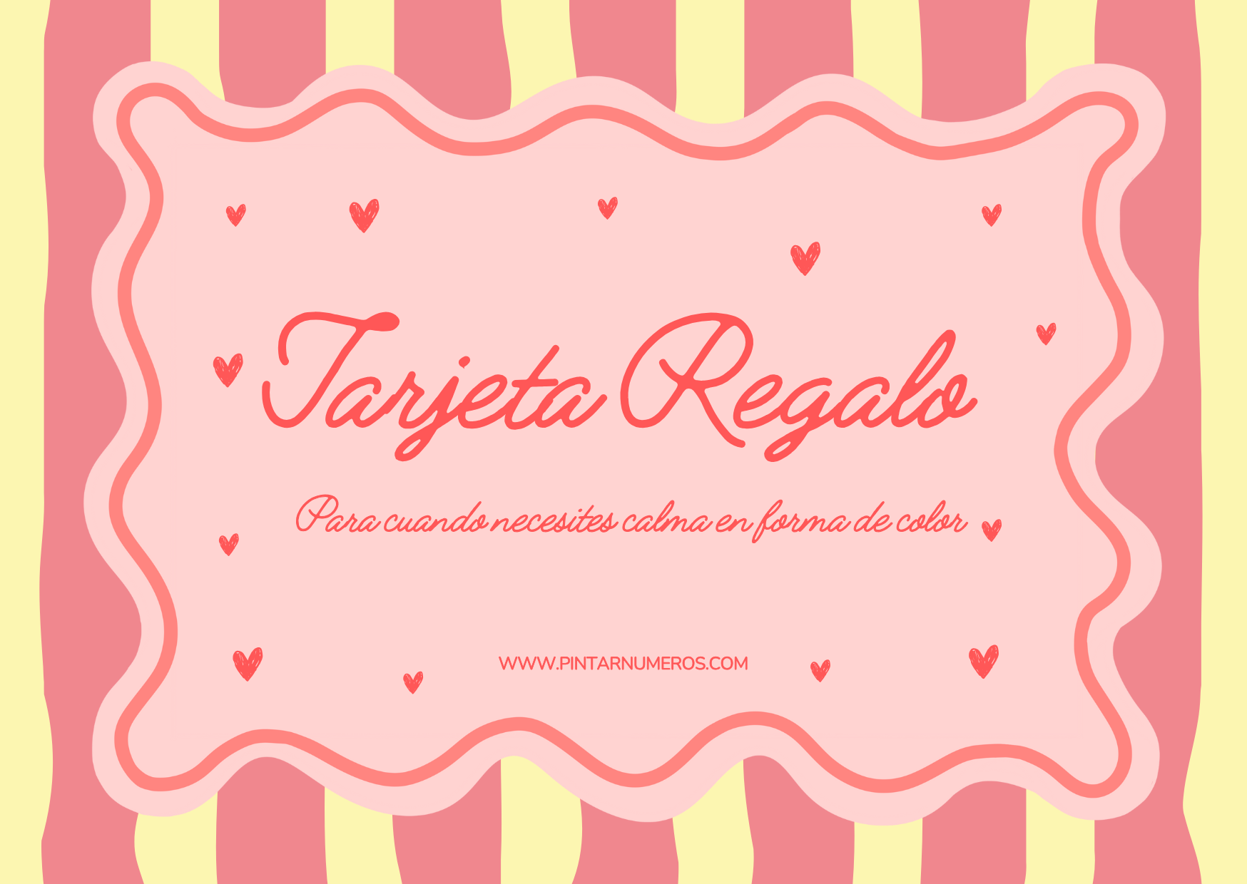 Tarjeta Regalo - PINTAR NÚMEROS