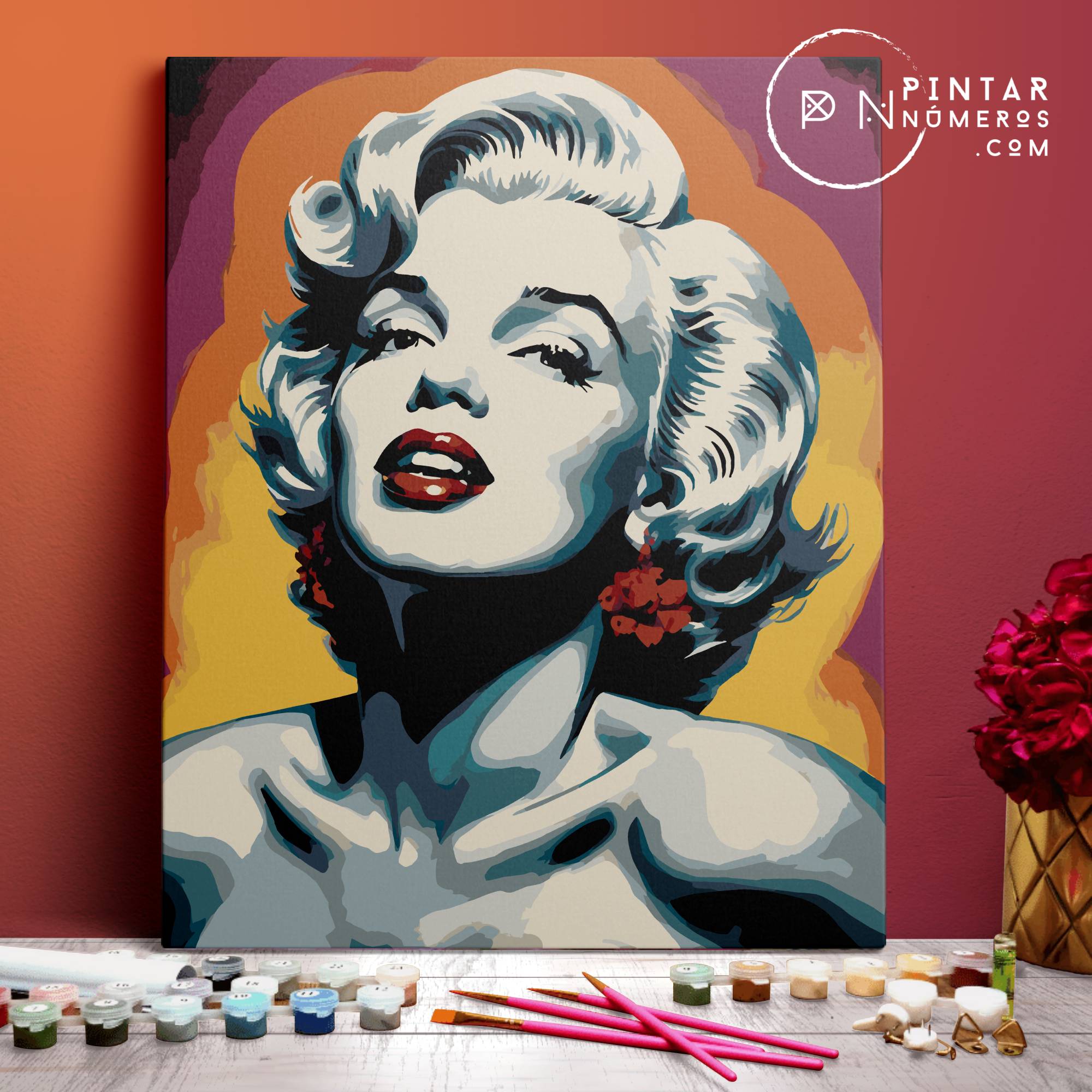 Marilyn Monroe pop art - Pintar Números®
