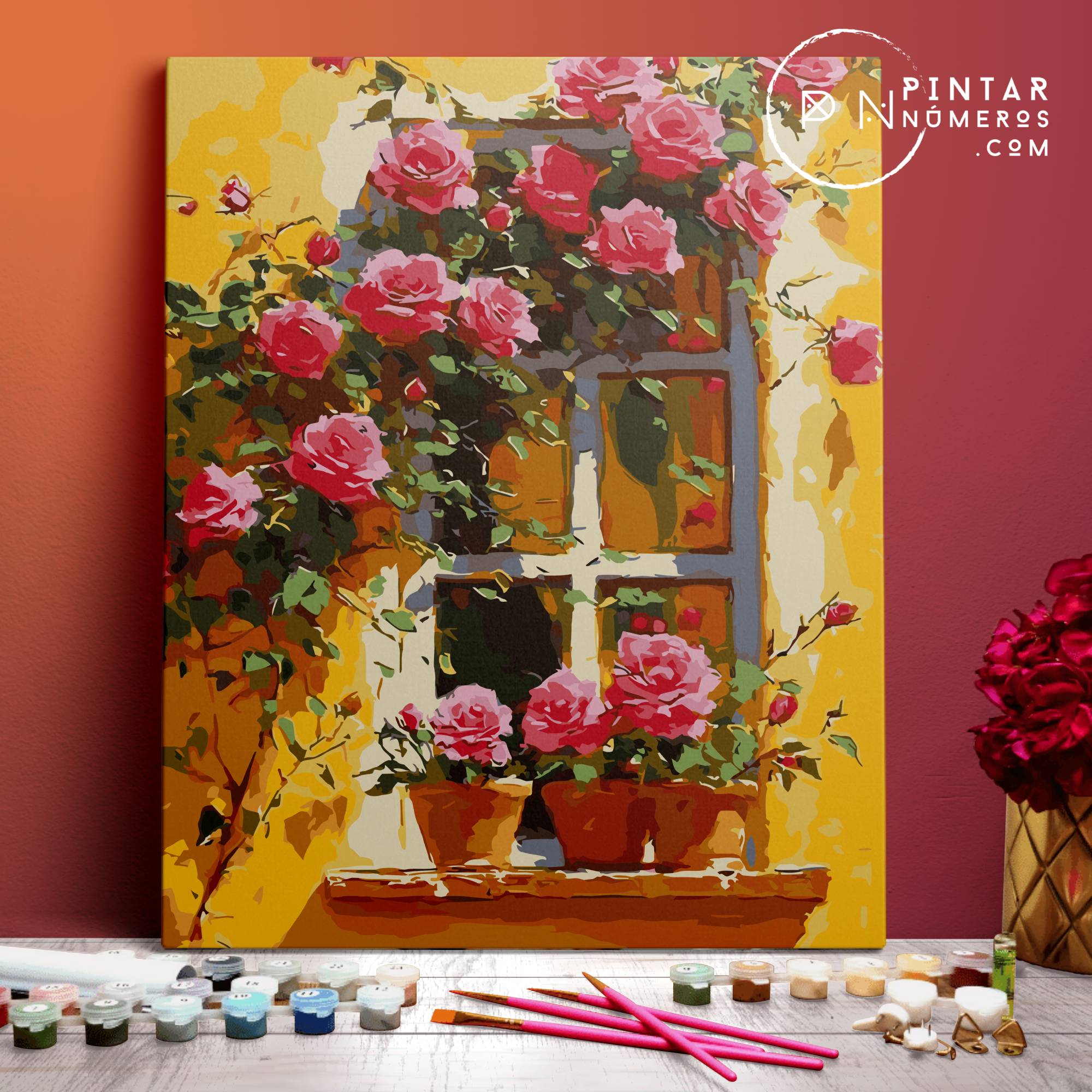 Ventana Amarilla - Pintar Números®