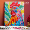 Gallo colorido - Pintar Números®