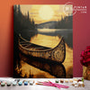 Canoa al atardecer - Pintar Números®