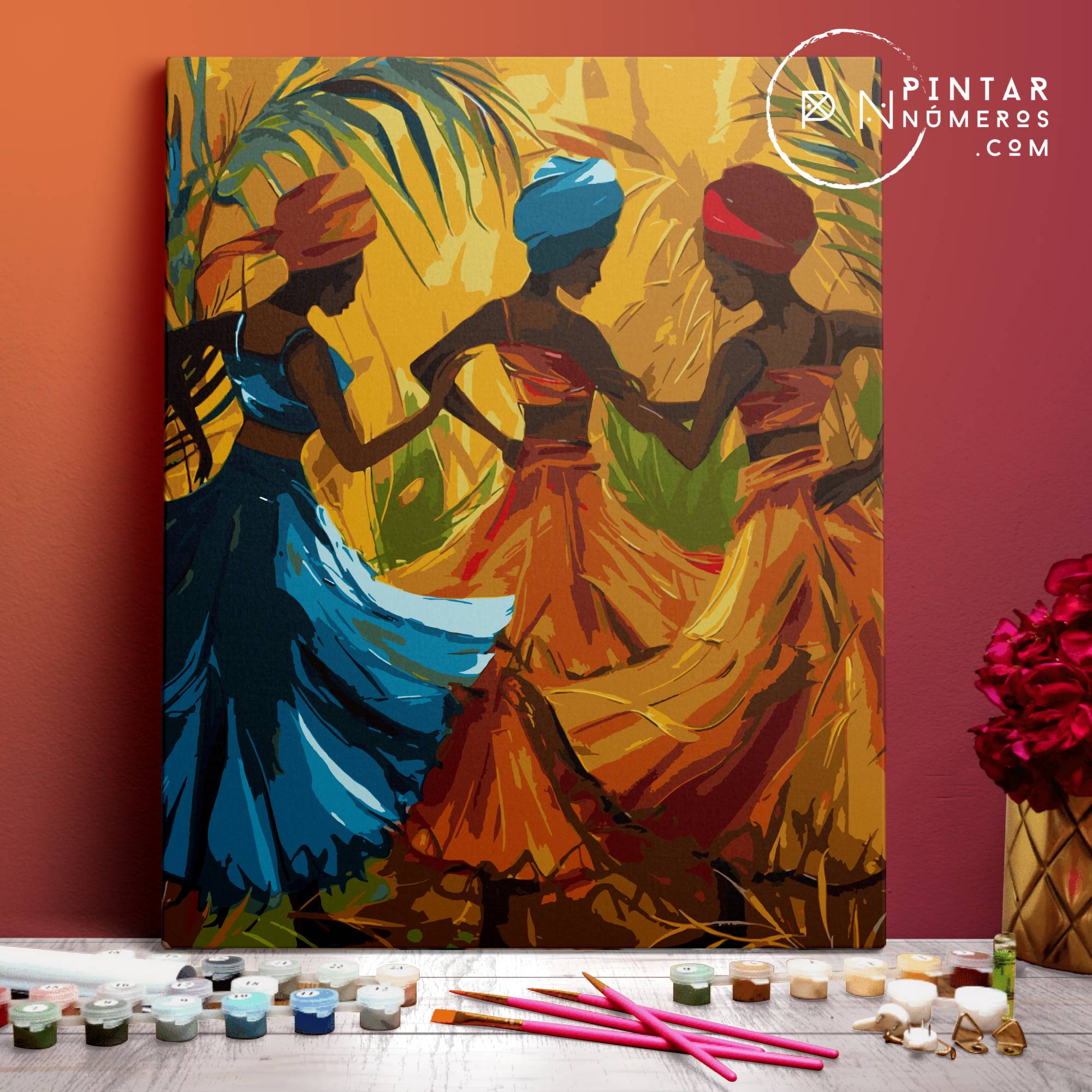 Baile africano - Pintar Números®