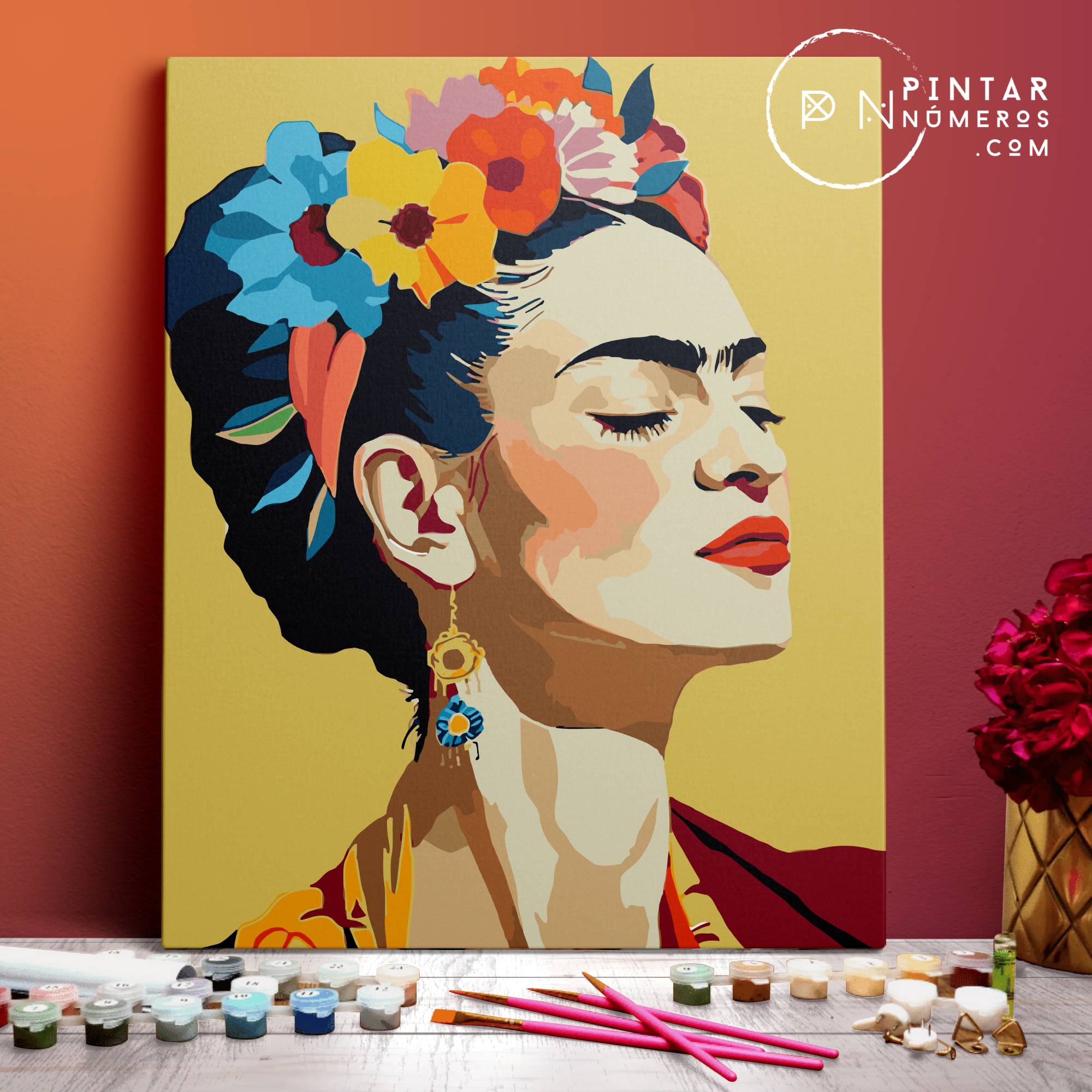 Retrato Frida Kahlo - Pintar Números®