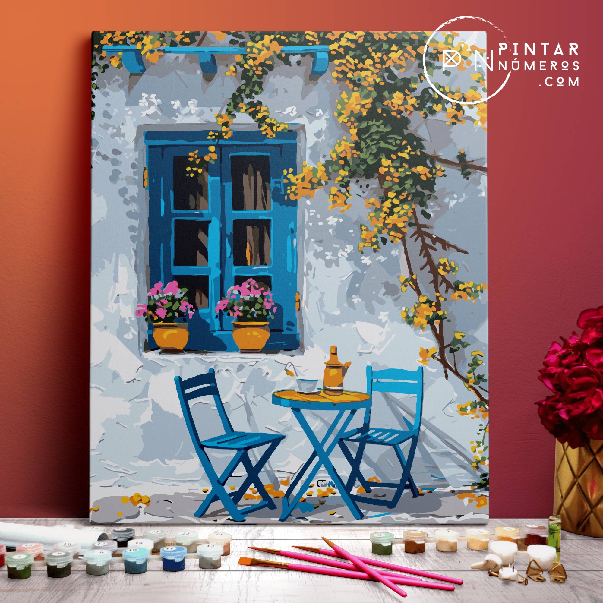 Ventana Azul - Pintar Números®