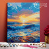 Amanecer en el mar -  Pintar Números