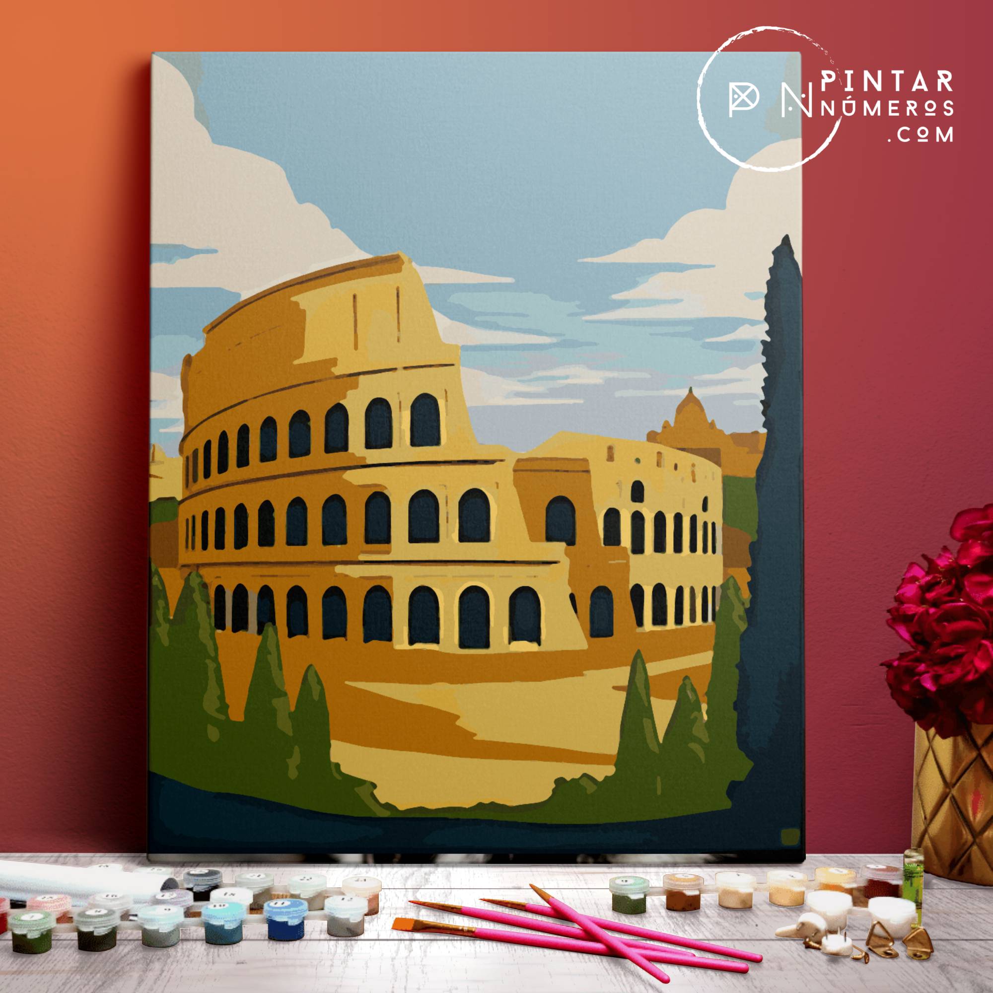 Roma Minimalista -  Pintar Números