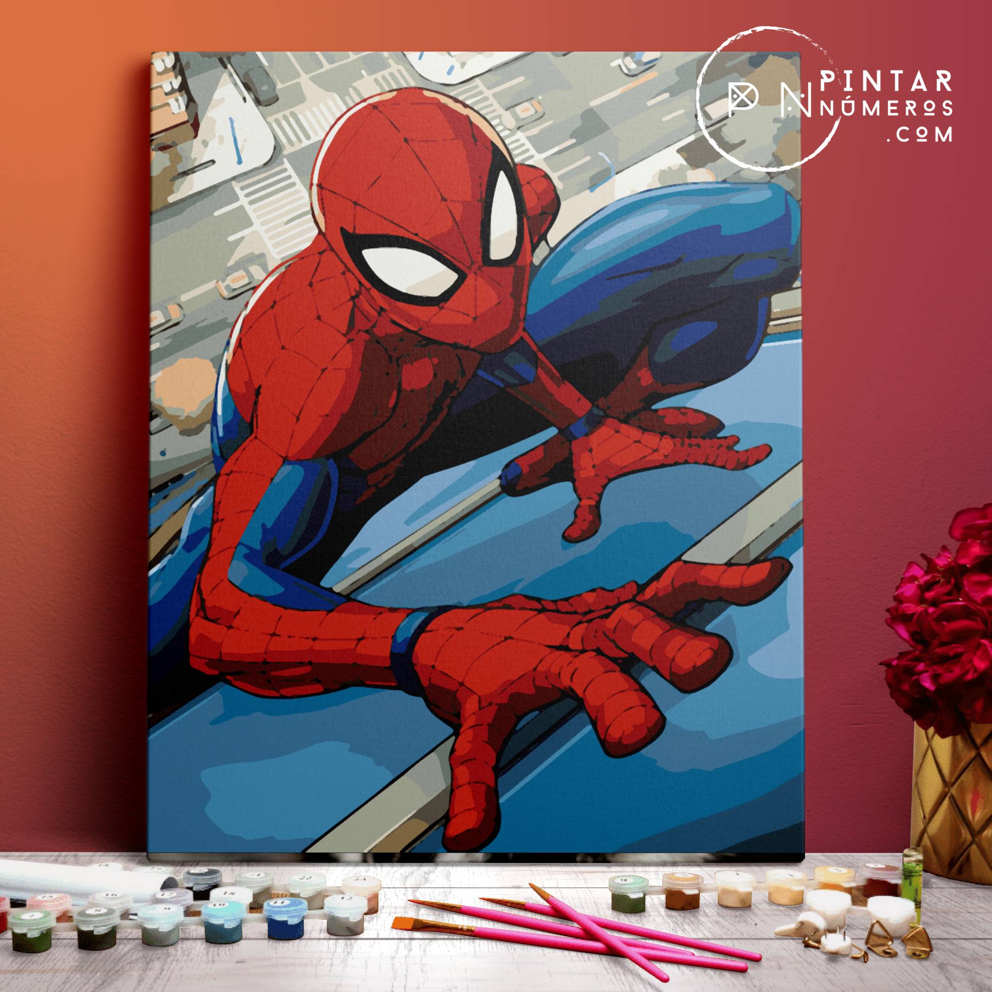 Spiderman -  Pintar Números