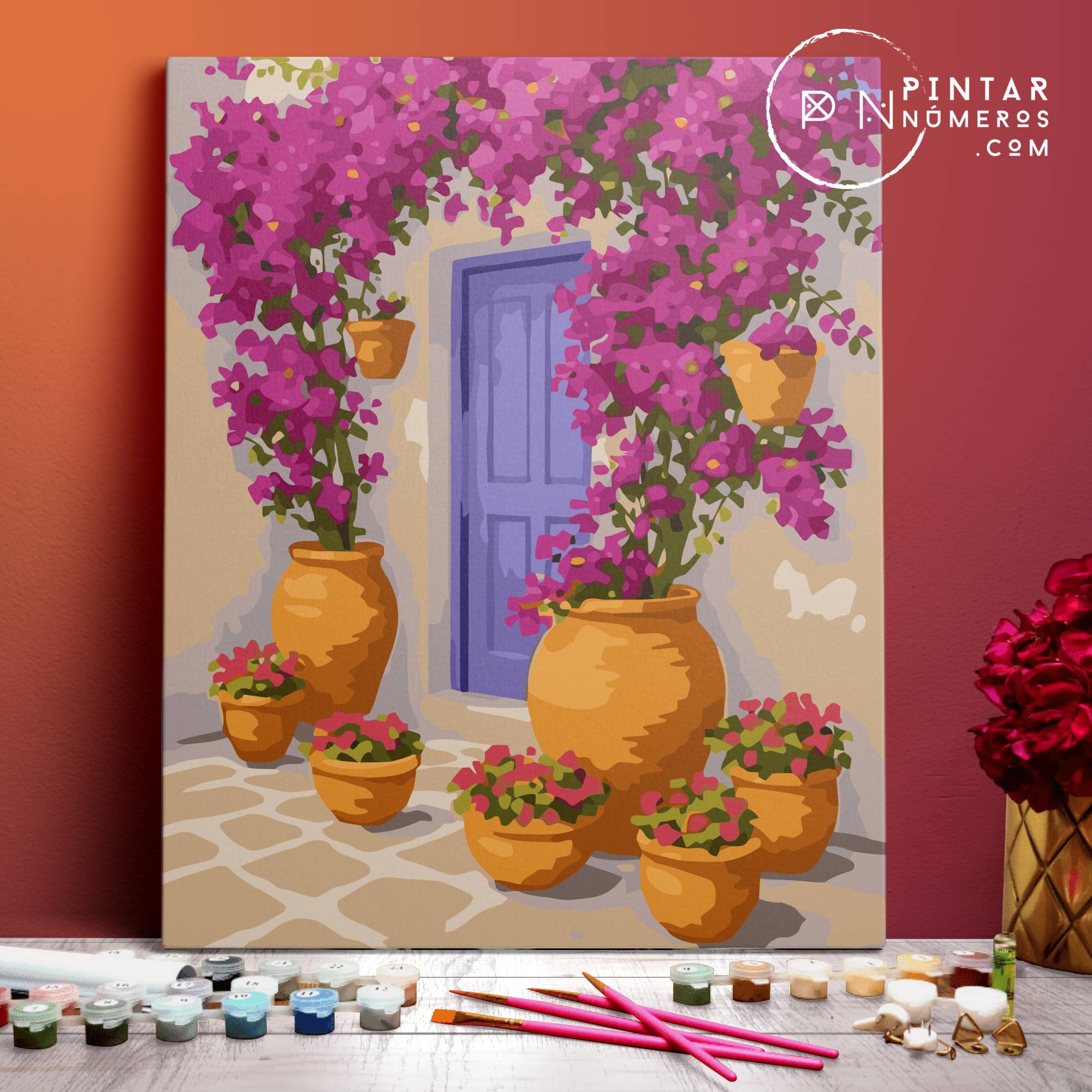 Puerta lila - Pintar Números®