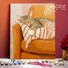Gato dormilón - Pintar Números®