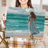 Niña junto al mar -  Pintar Números®