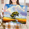 Árbol en el campo -  Pintar Números®