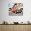 Coche descapotable rojo Cuba - Pintar Números®