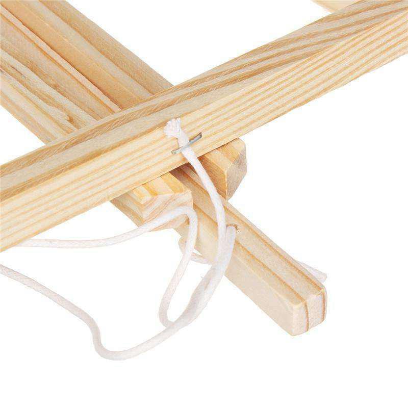 pintar-por-numeros-kit-pinturas-pinceles-lienzo-cuadro-marco-Caballete de Madera - De Sobremesa-Accesorios-